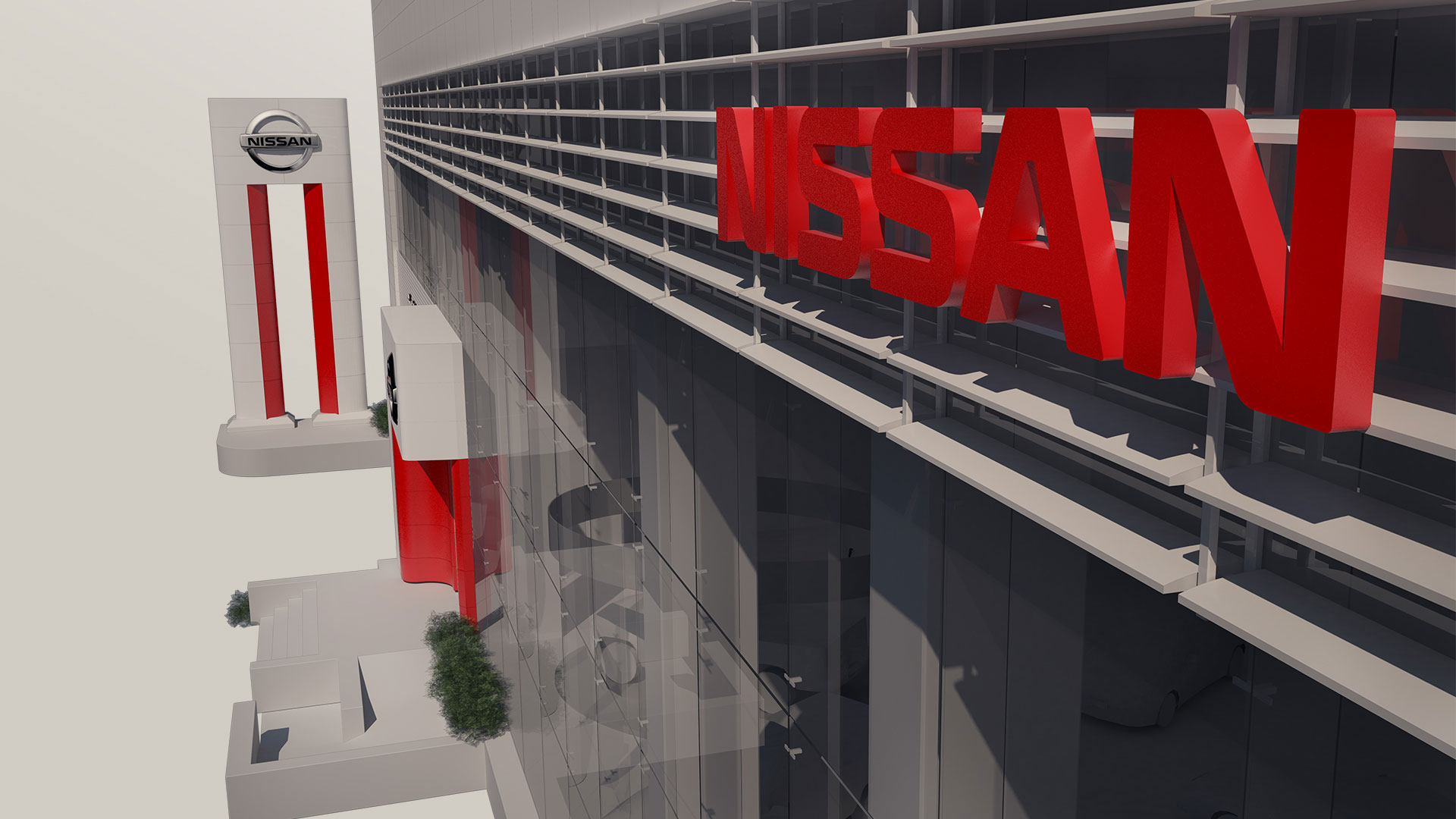 3D_Render_Nissan_Dealership