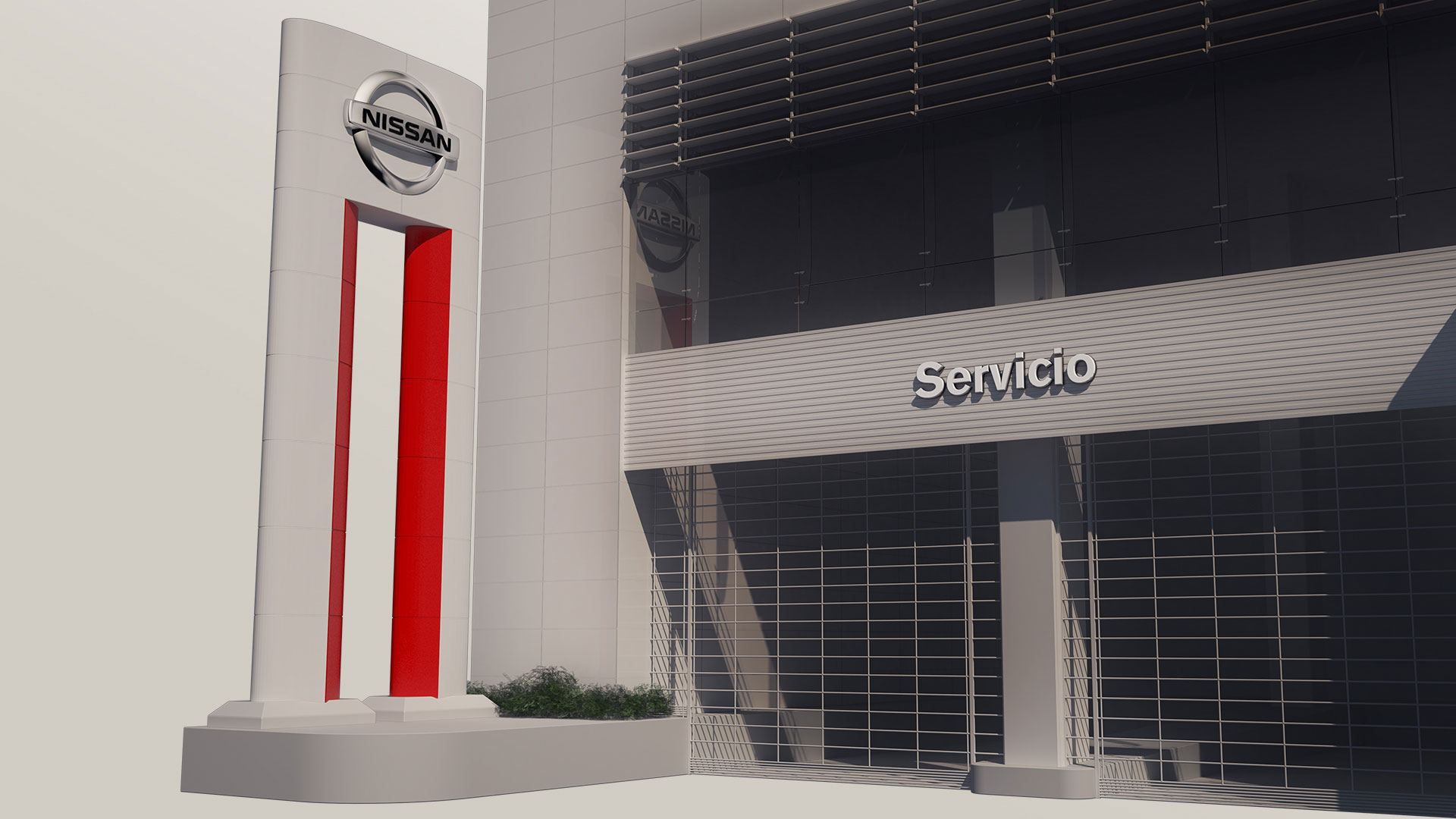 3D_Render_Nissan_Dealership